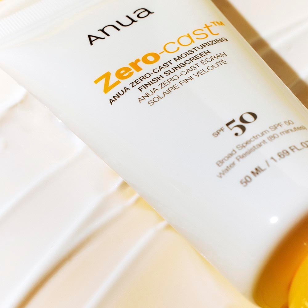 ANUA ZERO-CAST MOISTURIZING FINISH SUNSCREEN (PROTECTOR SOLAR SPF 50 RESISTENTE AL AGUA)